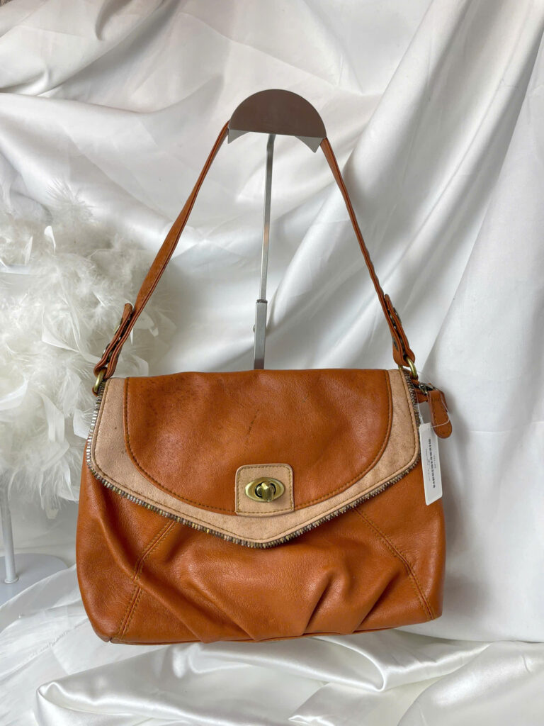 Vintage Brown Leather Shoulder Bag Tyni Vintage — free download